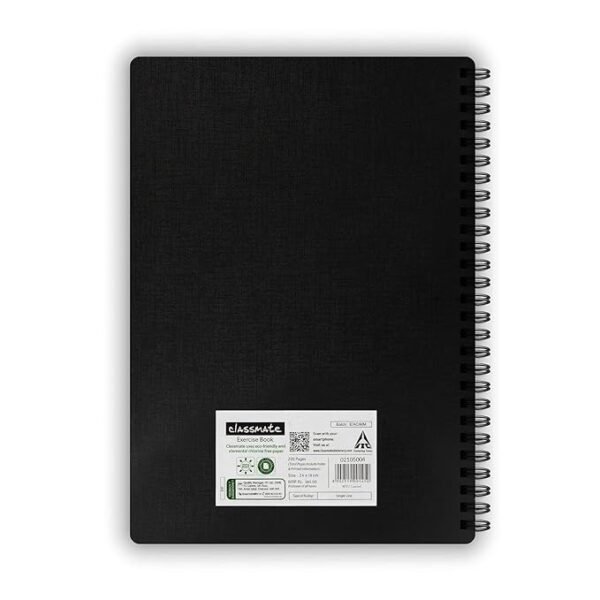 Classmate Pulse Notebook - 24 X 18, 200 Pages Unruled, Wiro Binding, Pack of 4 - Image 3