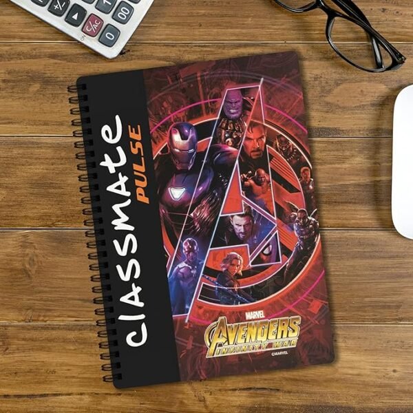 Classmate Pulse Notebook - 24 X 18, 200 Pages Unruled, Wiro Binding, Pack of 4 - Image 7