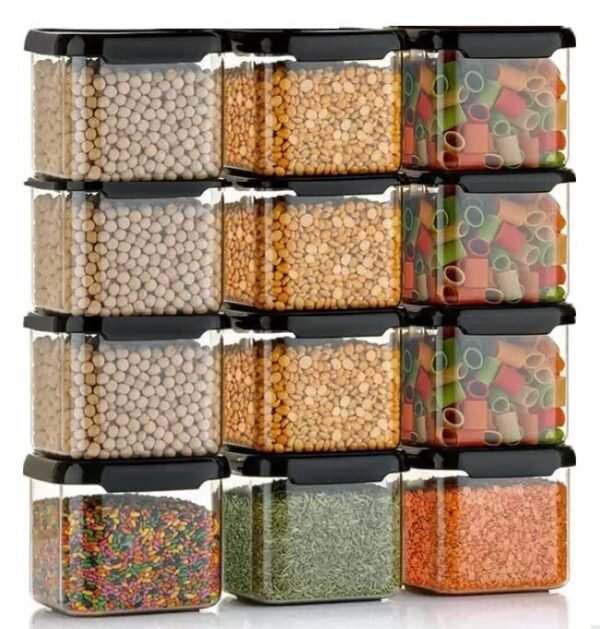 Rylan Air Tight Containers For Kitchen Organizer Storage Set, Kitchen Storage Set Pantry Organization(500 ml Pack of 4)