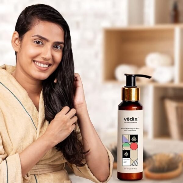 Vedix Conditioner, Ayurvedic Vartha Hydrating No-Frizz Hair Conditioner With Rice Water - Image 6